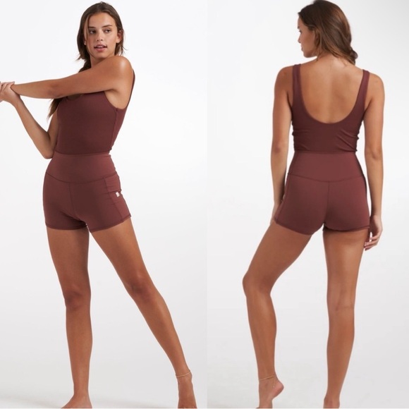 VOURI Studio Cedar Mauve Romper Onesie Jumpsuit